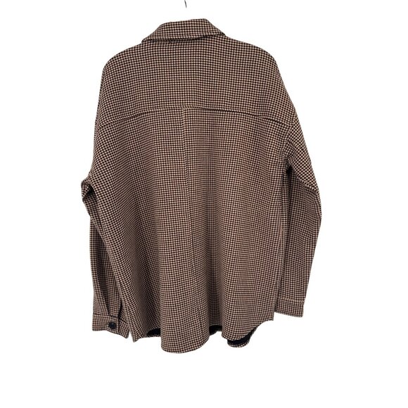 Current Air Los Angeles womens size Xl Houndstooth Shacket shirt jacket - Picture 4 of 8